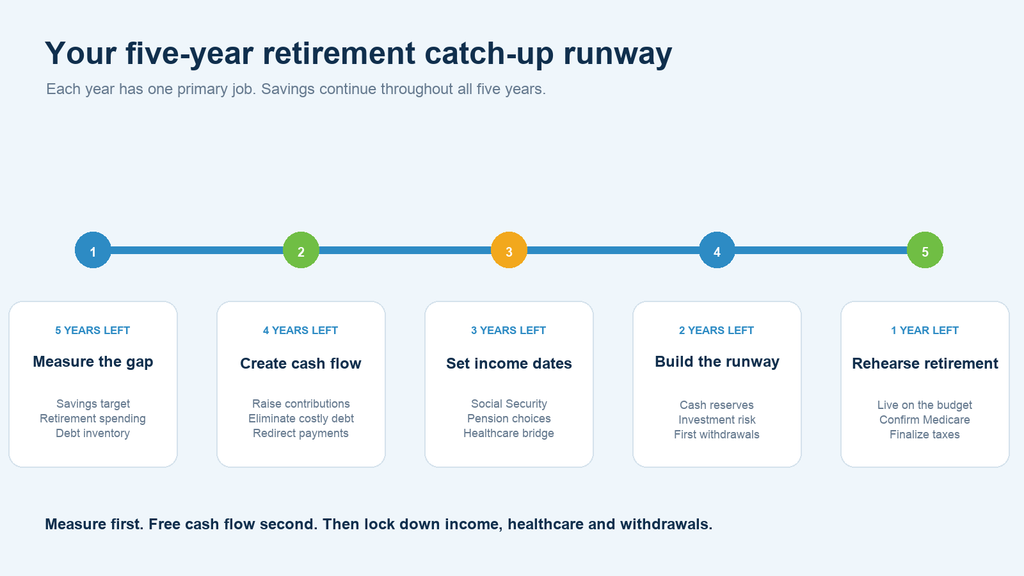 Five-year retirement catch-up runway
