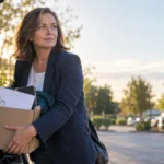 Mid-career worker placing a box of office belongings into a car after leaving a job