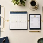 Monthly calendar connecting retirement income sources to checking and organized household bills