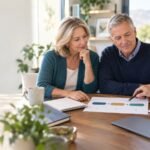 Retired couple reviewing a Roth conversion timeline with a financial professional