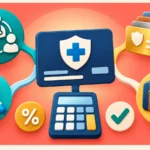 Illustrated ACA health plan, calculator, doctor network, prescriptions and plan choices for coverage before Medicare.