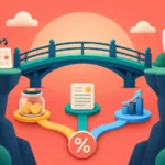 An illustrated bridge connects early retirement with health coverage while savings and investment paths lead toward an ACA subsidy symbol.